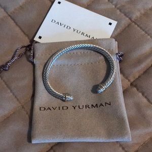 David Yurman classic cable bracelet with diamonds